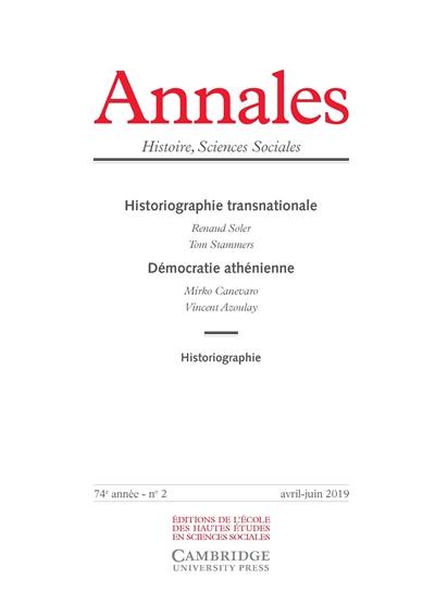 Annales, n° 2 (2019). Historiographie transnationale