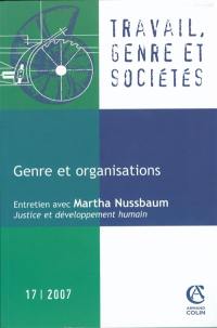 Travail, genre et sociétés, n° 17. Genre et organisations