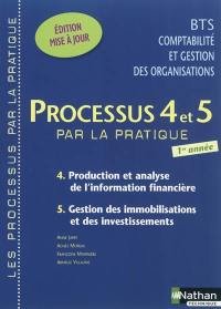 Processus 4 et 5 par la pratique : production et analyse de l'information financière, gestion des immobilisations et des investissements : BTS CGO 1re année