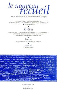 Nouveau recueil (Le), n° 71. Grèces