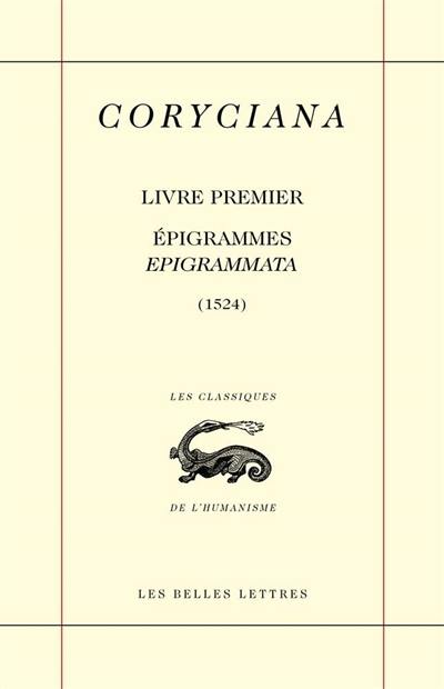 Coryciana. Vol. 1. Epigrammes : 1524. Epigrammata : 1524