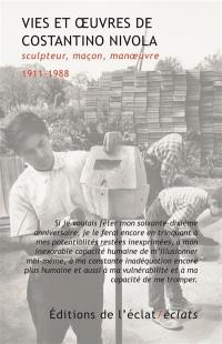Vies et oeuvres de Costantino Nivola : sculpteur, maçon, manoeuvre : 1911-1988