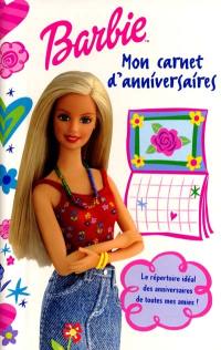 Mon carnet d'anniversaires Barbie