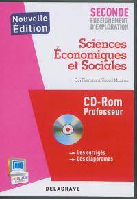 Sciences économiques et sociales seconde, enseignement d'exploration : CD-ROM professeur