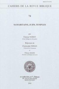 Samaritains, Juifs, temples