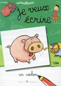 Je veux écrire un cochon