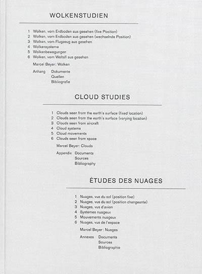 Wolkenstudien. Cloud studies. Etudes des nuages
