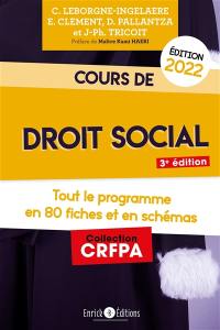 Cours de droit social 2022 : tout le programme en 80 fiches et en schémas