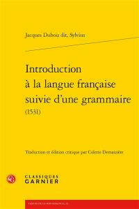 Introduction à la langue française. Grammaire (1531)